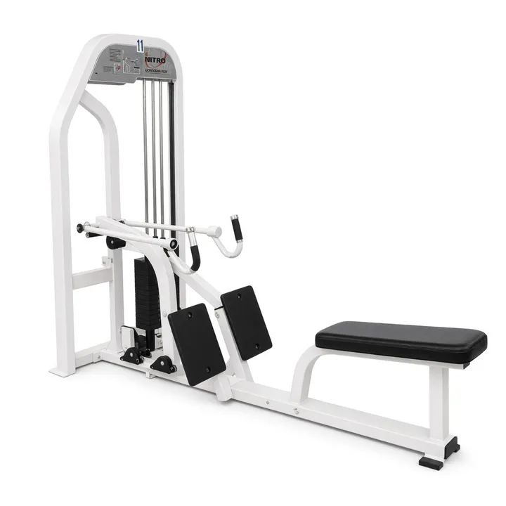 Chest-supported row machine